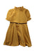 A Gold Long Sleeve Dresses from Janie & Jack in size 7Y for girl. (Front View)