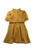 A Gold Long Sleeve Dresses from Janie & Jack in size 7Y for girl. (Back View)
