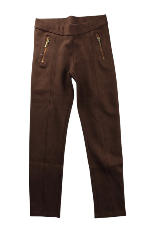 A Brown Casual Pants from Janie & Jack in size 8Y for girl. (Front View)