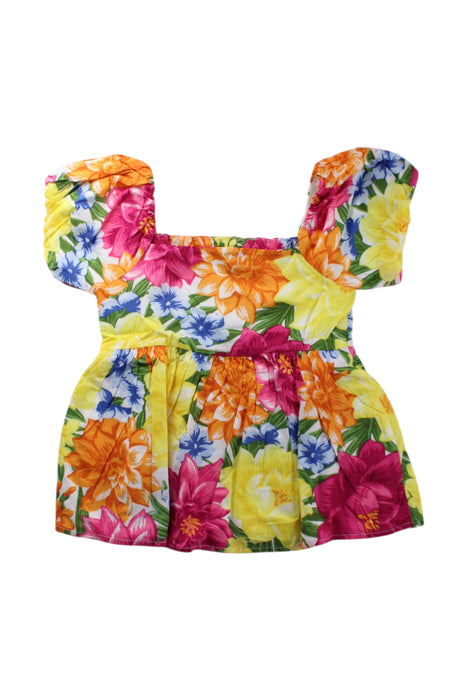 A Multicolour Short Sleeve Tops from Janie & Jack in size 8Y for girl. (Front View)