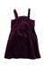 A Purple Sleeveless Dresses from Janie & Jack in size 7Y for girl. (Back View)