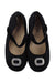 A Black Flats from Avenue Kids in size 7Y for girl. (Back View)