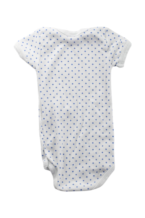 A White Short Sleeve Bodysuits from Petit Bateau in size 3-6M for neutral. (Back View)