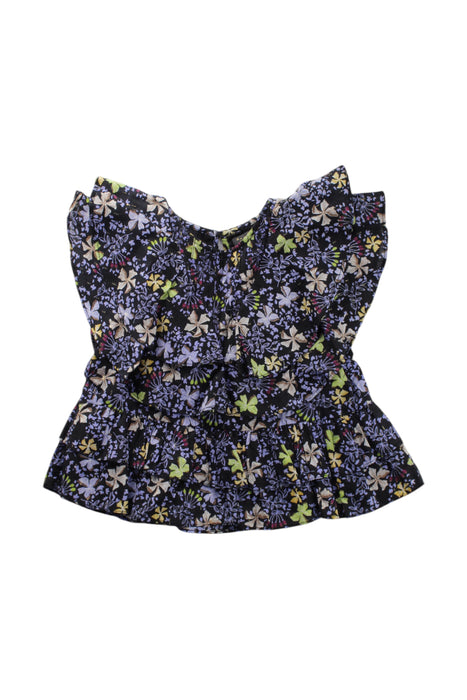 A Multicolour Sleeveless Tops from Velveteen in size 4T for girl. (Front View)