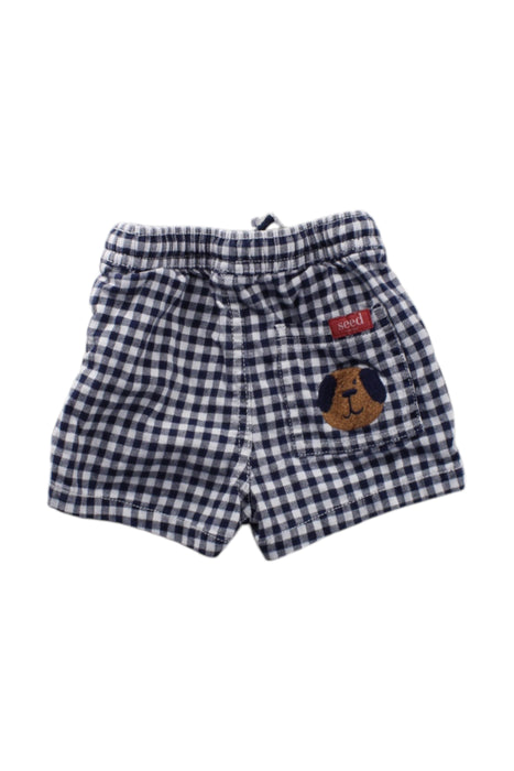 A Navy Shorts from Seed in size 6-12M for neutral. (Back View)