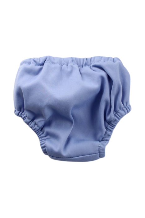 A Blue Swim Diapers from Charlie Banana in size 3-6M for neutral. (Back View)