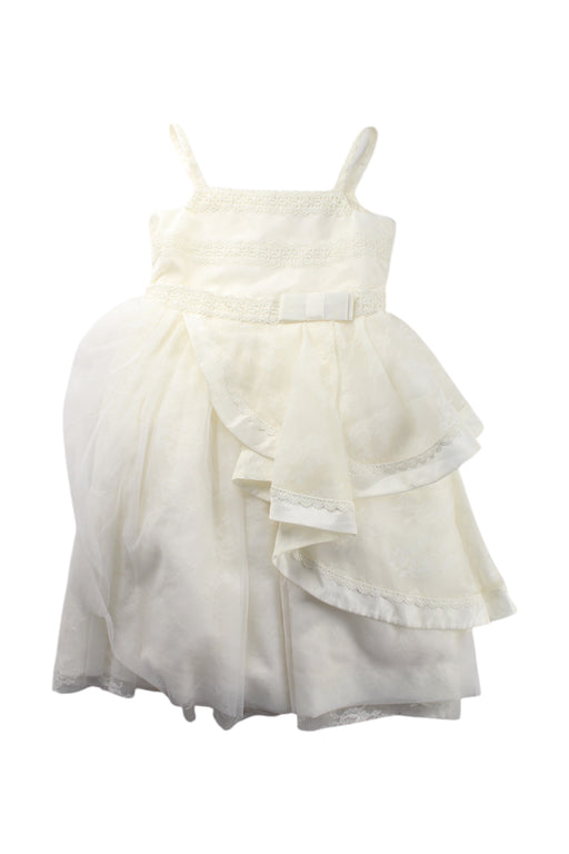 A Ivory Sleeveless Dresses from Nicholas & Bears in size 6T for girl. (Front View)