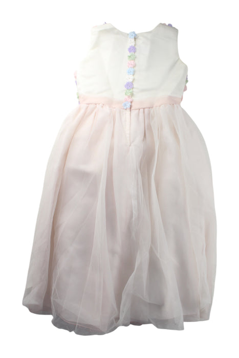 A Multicolour Sleeveless Dresses from Joan Calabrese in size 6T for girl. (Back View)