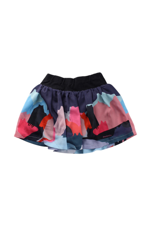 A Multicolour Short Skirts from Momonittu in size 6T for girl. (Front View)