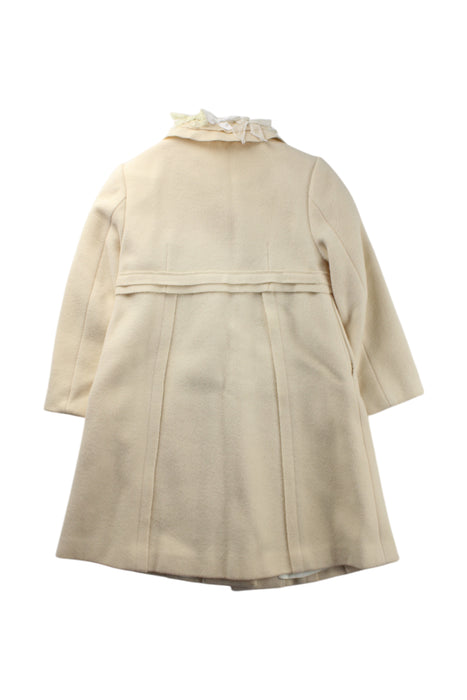 A Ivory Coats from Nicholas & Bears in size 3T for girl. (Back View)