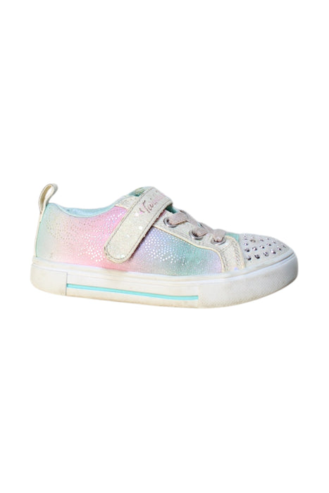 A Multicolour Sneakers from Skechers in size 3T for girl. (Front View)