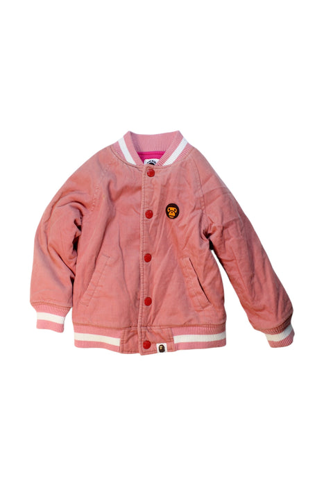 A Pink Lightweight Jackets from Bape by A Bathing Ape in size 2T for girl. (Front View)