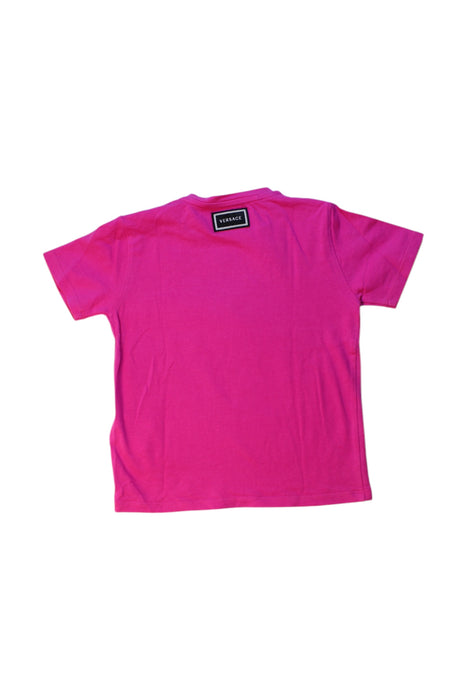 A Pink Short Sleeve T Shirts from Young Versace in size 3T for girl. (Back View)