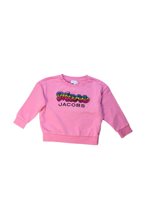 A Pink Crewneck Sweatshirts from Little Marc Jacobs in size 4T for girl. (Front View)