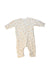 A Ivory Long Sleeve Rompers from Petit Bateau in size 6-12M for boy. (Back View)