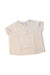 A Beige Short Sleeve Tops from Bonpoint in size 6-12M for girl. (Front View)