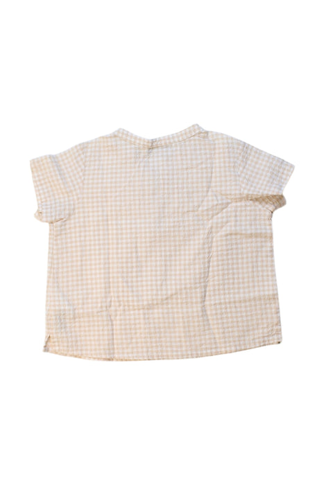 A Beige Short Sleeve Tops from Bonpoint in size 6-12M for girl. (Back View)