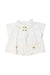 A White Short Sleeve Polos from Nanos in size 3-6M for neutral. (Front View)