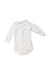 A White Long Sleeve Bodysuits from Petit Bateau in size 3-6M for neutral. (Back View)