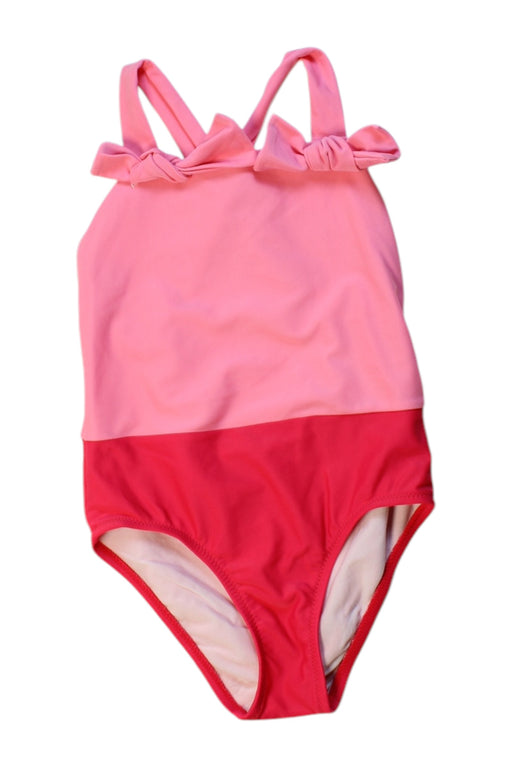 A Pink Swimsuits from Nanos in size 6T for girl. (Front View)