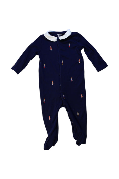 A Navy Onesies from Ralph Lauren in size 3-6M for boy. (Front View)
