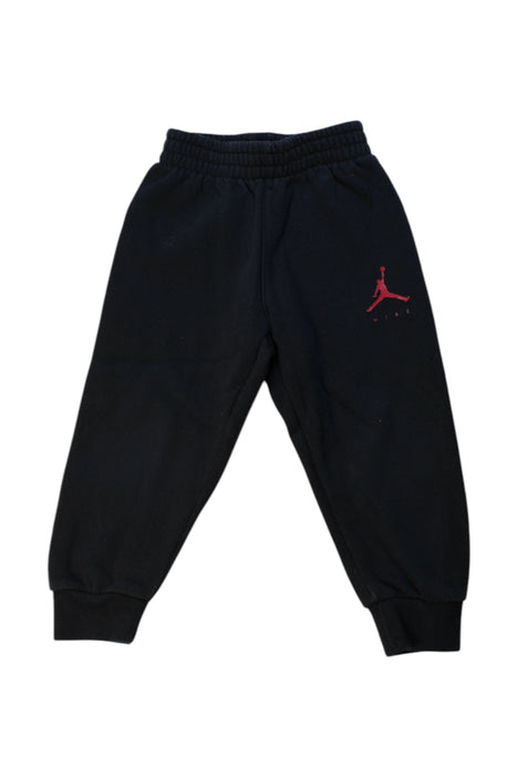 A Black Sweatpants from Air Jordan in size 3T for boy. (Front View)