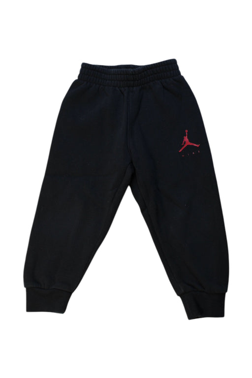 A Black Sweatpants from Air Jordan in size 3T for boy. (Front View)