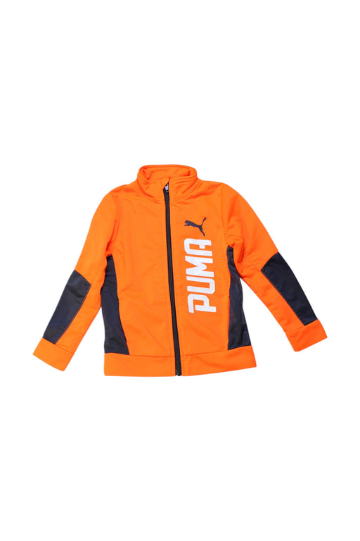 A Orange Lightweight Jackets from Puma in size 3T for boy. (Front View)