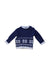 A Blue Knit Sweaters from The Little White Company in size 3-6M for boy. (Front View)