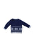 A Blue Knit Sweaters from The Little White Company in size 3-6M for boy. (Back View)
