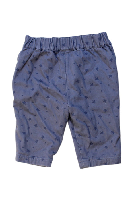 A Blue Casual Pants from The Little White Company in size 0-3M for boy. (Back View)