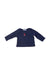 A Navy Long Sleeve Tops from The Little White Company in size 0-3M for boy. (Front View)