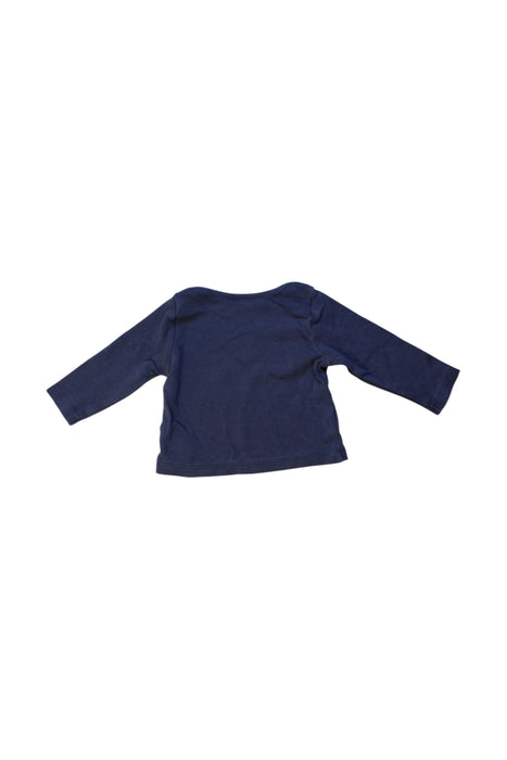 A Navy Long Sleeve Tops from The Little White Company in size 0-3M for boy. (Back View)