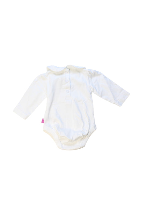 A White Long Sleeve Bodysuits from Jojo Maman Bébé in size 0-3M for girl. (Back View)