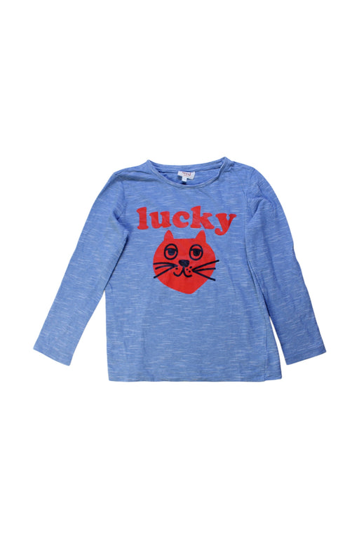 A Blue Long Sleeve T Shirts from Seed in size 7Y for boy. (Front View)