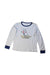 A Grey Long Sleeve Tops from Petit Bateau in size 8Y for boy. (Front View)