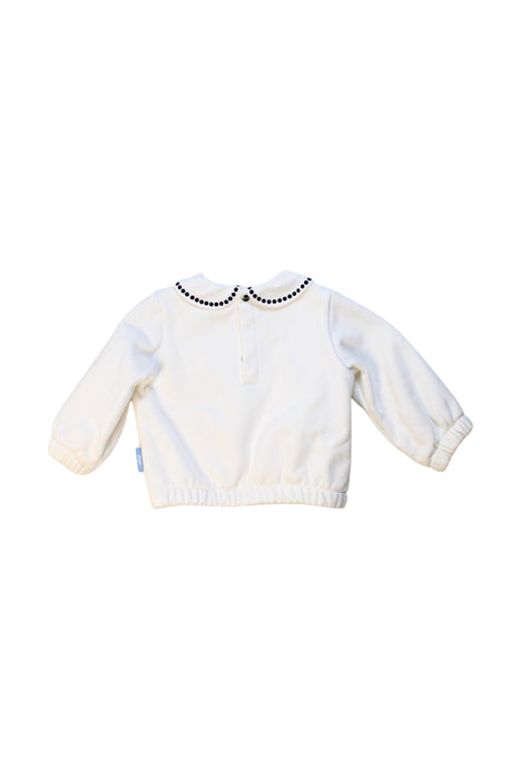 A White Long Sleeve Tops from Jacadi in size 12-18M for girl. (Back View)