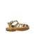 A Yellow Sandals from Liewood in size 6T for girl. (Front View)
