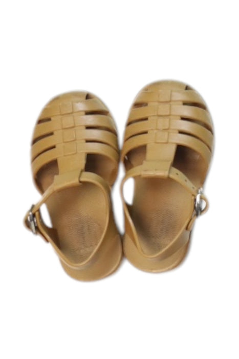 A Yellow Sandals from Liewood in size 6T for girl. (Back View)