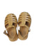 A Yellow Sandals from Liewood in size 6T for girl. (Back View)