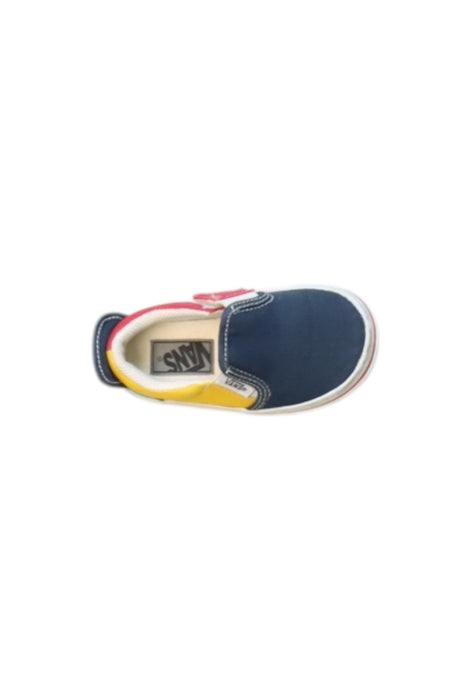 A Multicolour Slip Ons from Vans in size 3T for boy. (Front View)