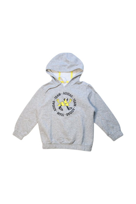 A Grey Hooded Sweatshirts from Adidas in size 3T for boy. (Front View)
