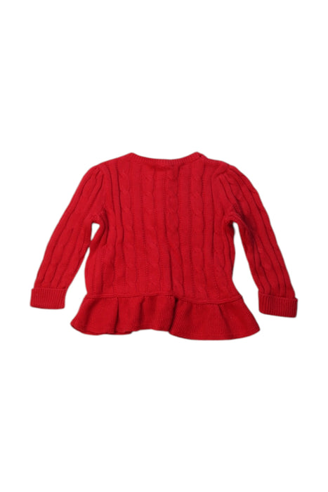 A Red Cardigans from Ralph Lauren in size 6-12M for girl. (Back View)