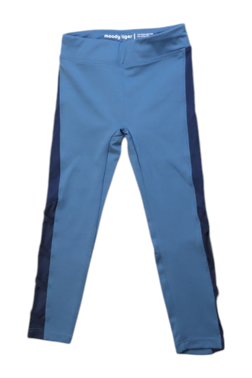 A Blue Leggings from Moody Tiger in size 2T for girl. (Front View)