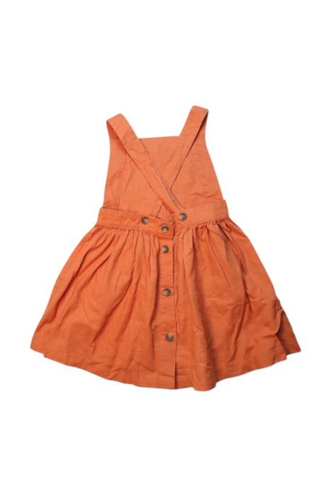 A Orange Sleeveless Dresses from Seed in size 5T for girl. (Back View)