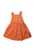A Orange Sleeveless Dresses from Seed in size 5T for girl. (Back View)