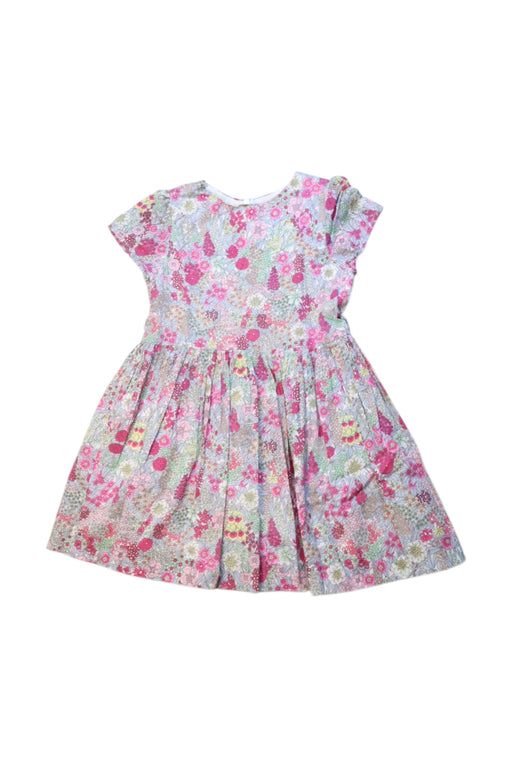 A Multicolour Short Sleeve Dresses from Jacadi in size 4T for girl. (Front View)