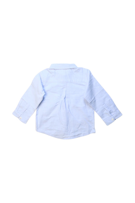 A Blue Long Sleeve Shirts from Jacadi in size 6-12M for boy. (Back View)