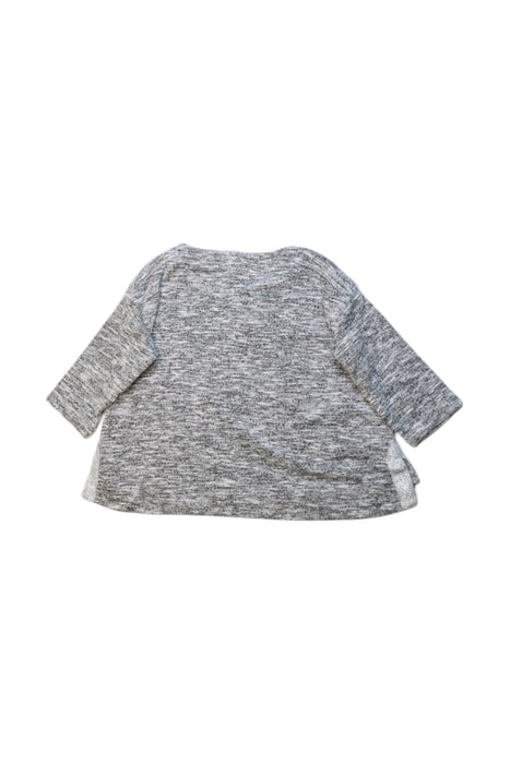 A Grey Long Sleeve Tops from Crewcuts in size 2T for girl. (Back View)