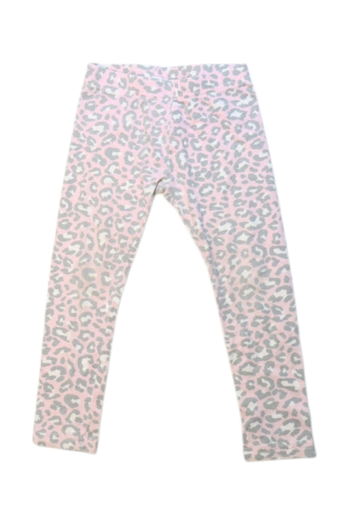 A Pink Leggings from Seed in size 3T for girl. (Front View)